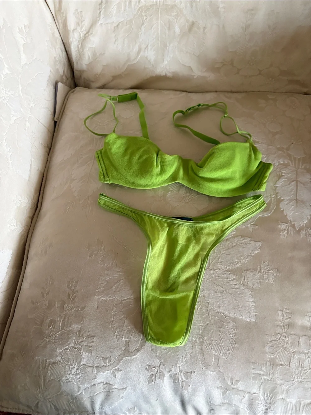 Cosabella Four-Piece Convertible Bra Set in Green, Pink, Blush & Tan